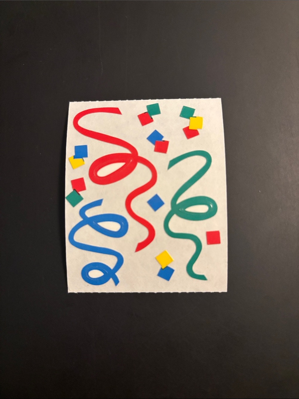 Creative Memories Party Confetti & Streamers Sticker Mod- Vintage 90’s